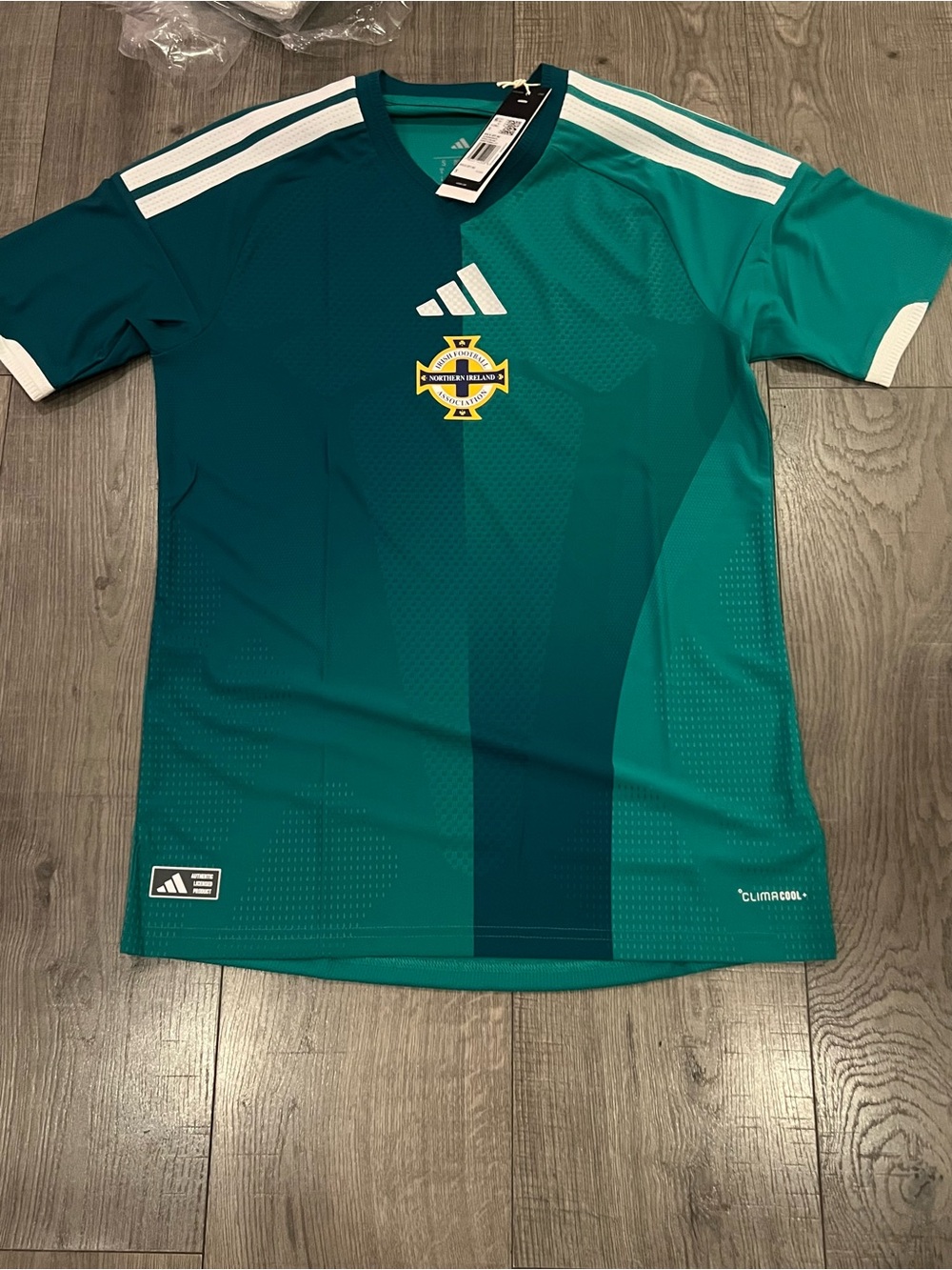 adidas Green Gradient Northern Ireland Soccer Jersey